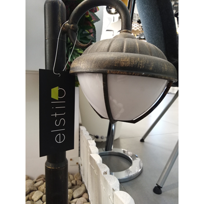 Lampada da terra da esposizione per esterni Verdon, 50 cm, ruggine