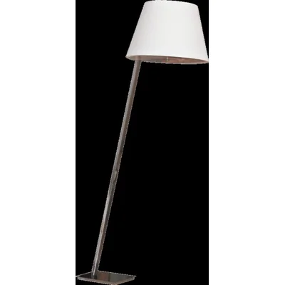 Lampada da terra Orlando nichel bianco