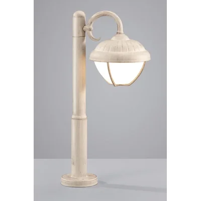 Lampada da terra per esterno Verdon 50 cm bianco anticato