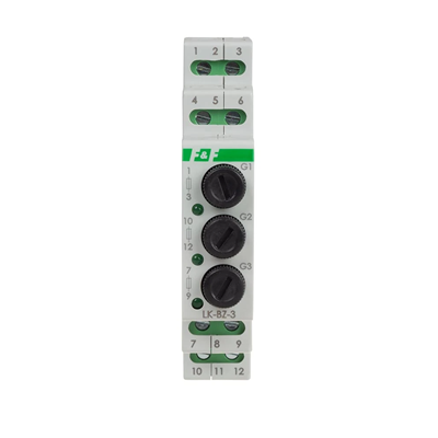 Lampada di controllo 3 LED 3×230 V+N verde