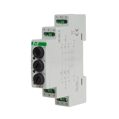 Lampada di controllo 3 LED 3×230 V+N verde