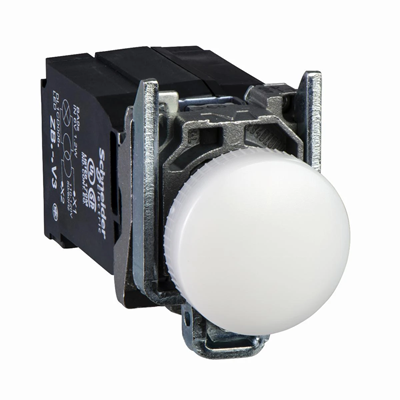 Lampada di segnalazione Harmony XB4, LED bianco, 440/460V, metallo