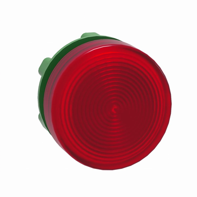 Lampada di segnalazione in plastica ondulata a LED rosso