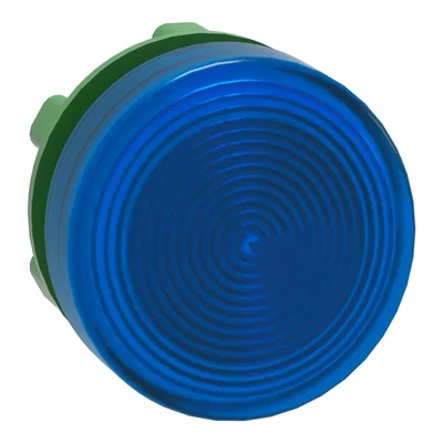 Lampada di segnalazione ondulata in plastica a LED blu