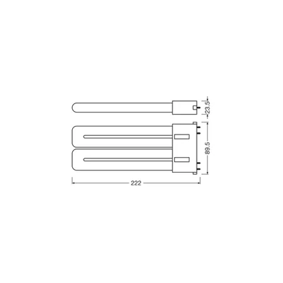 Lampada DULUX LED F36 EM V 20W 840 2G10 LEDV LEDVANCE