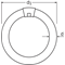 Lampada fluorescente circolare non integrata 22W G10q 62V 1300lm CW