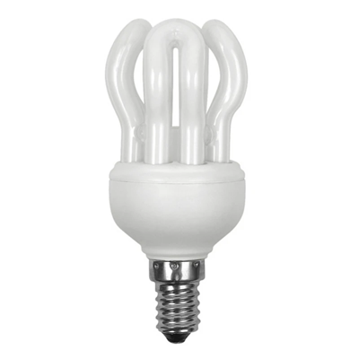 Lampada fluorescente compatta integrata 11W E14 230V 550lm WW