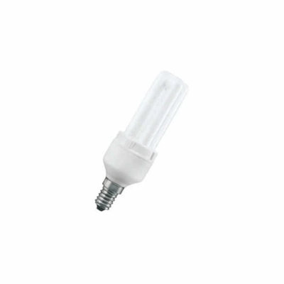 Lampada fluorescente compatta integrata DPRO 8W E14 230V 430lm WW