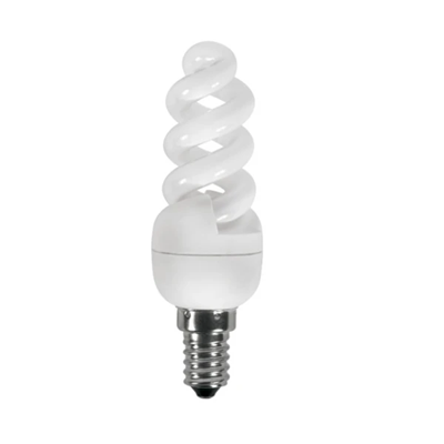 Lampada fluorescente compatta integrata ETU-MSS 7W E14 230V 310lm WW