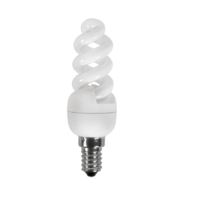 Lampada fluorescente compatta integrata ETU-MSS 7W E14 230V 310lm WW