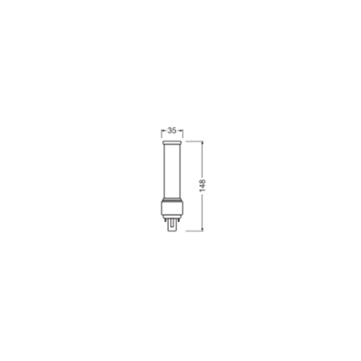 Lampada fluorescente LED 7W 230V neutra G24d-2