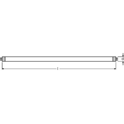 Lampada fluorescente lineare non integrata 4W G5 230V 150lm NW