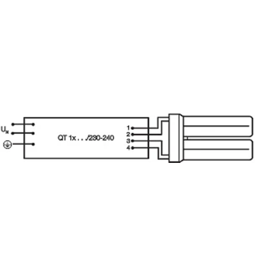 Lampada fluorescente non integrata Dulux T/E 42W GX24q-4 3200lm WW