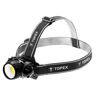Lampada frontale a LED COB da 3W, 3 x AAA