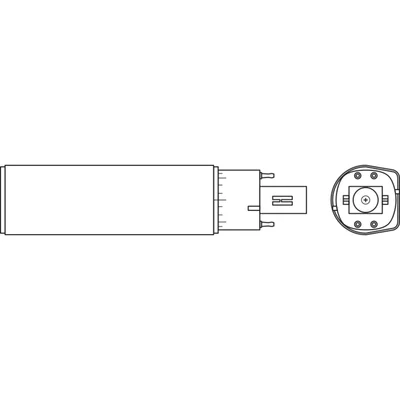 Lampada LED DULUX D/E18HF V 7W 830 G24Q-2 LEDV LEDVANCE
