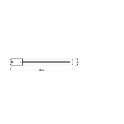 Lampada LED DULUX L24 HF V 12W 840 2G11 LEDV LEDVANCE