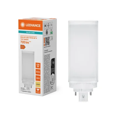 Lampada LED DULUX T/E18 HF V 7W 830 GX24Q-2 LEDV LEDVANCE