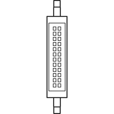 Lampada LED LINE 118 CL 100 non dimmerabile 11W 827 R7S