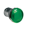 Lampada LED monopezzo, verde, 24VAC/DC