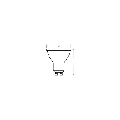 Lampada LED PAR16 VALUE 80 120 6.9W/840 230V GU10 BK