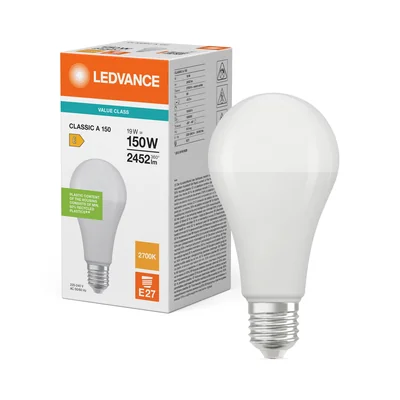 Lampada LED PERFORMANCE CLASS CLASSIC A 150 FR non dimmerabile 19W/827 E27 LEDVANCE