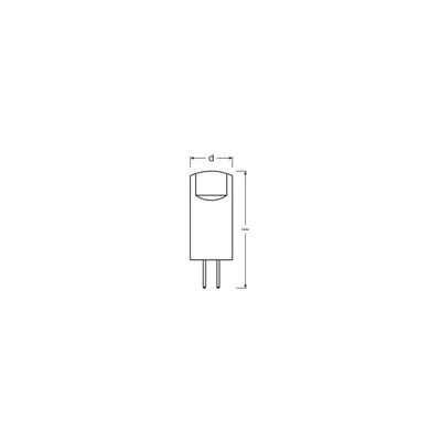 Lampada LED PIN 12V P 1.5W 827 Trasparente G4