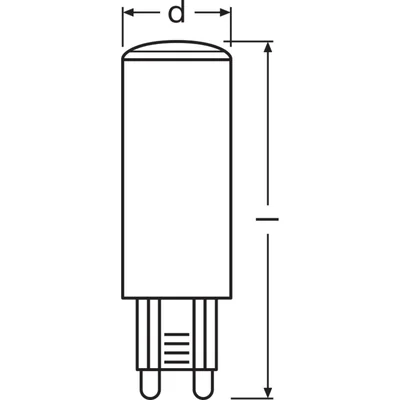 Lampada LED PIN G9 P 4.9W 840 trasparente G9