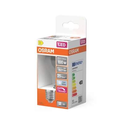 Lampada LED Retrofit CLASSIC A DIM 11W 840 Trasparente E27