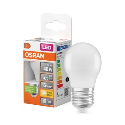 Lampada LED STAR CLASSIC P 4.9W 827 Satinata E27