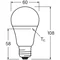 Lampada LED SUPERIOR CLASS CLASSIC A 60 FR non dimmerabile 8.8W/827 E27 LEDVANCE