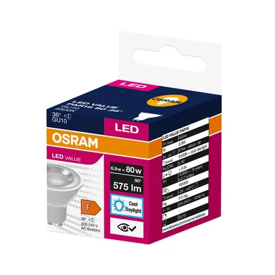 Lampada LED VALUE non dimmerabile PAR16 80 36° 6.9W 865 230V GU10