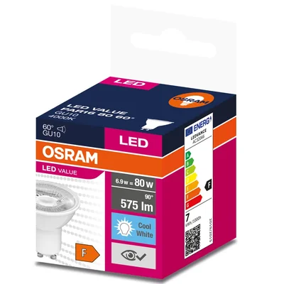 Lampada LED VALUE non dimmerabile PAR16 80 60° 6.9W 840 230V GU10