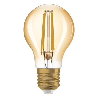 Lampada VINTAGE 1906 CL A Filamento vetro trasparente ORO 63 non dimmerabile 7.5W 825 E27
