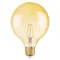 Lampada VINTAGE 1906 CL GLOBE125 Filamento vetro trasparente ORO 22 non dimmerabile 2.5W 825 E27