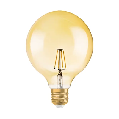 Lampada VINTAGE 1906 CL GLOBE125 Filamento vetro trasparente ORO 55 non dimmerabile 6.5W 825 E27