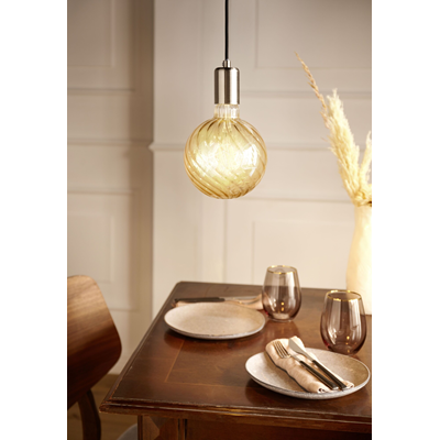 Lampadina LED decorativa 2W E27 15 cm ambra
