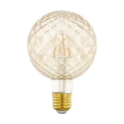 Lampadina LED decorativa 2W E27 9,3 cm ambra