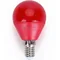 LAMPADINA SFERA E14 25W P45 ROSSA