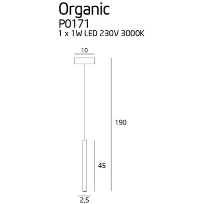 Lámpara colgante Laser, simple cobre