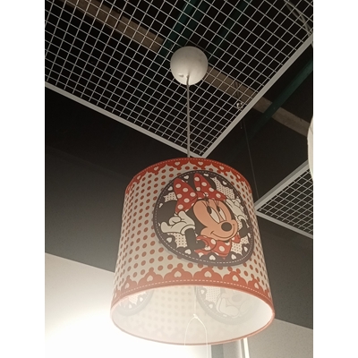 Lámpara colgante Minnie Mouse roja