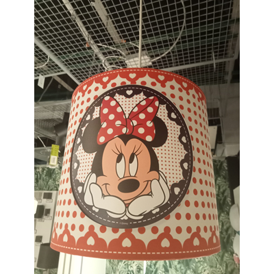 Lámpara colgante Minnie Mouse roja