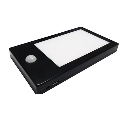 Lámpara de armario USB Lisa con sensor, negro