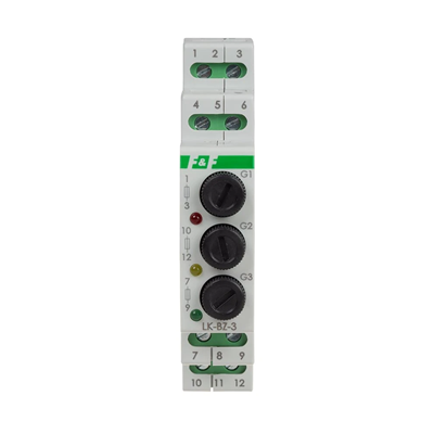 Lámpara de control 3 LEDs 3×230 V+N rojo amarillo verde