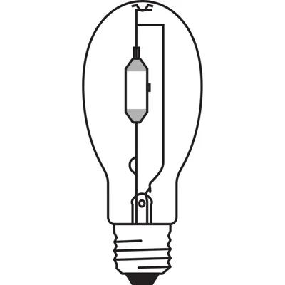Lámpara de descarga transparente HQI E 400W