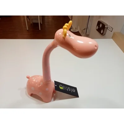 Lámpara de escritorio jirafa rosa