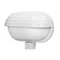 Lámpara de jardín MUSAM con sensor de movimiento de 180°, 1x60W, E27, IP44, con obturador, plástico, blanca.
