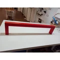 Lámpara de pared Baset Display, rojo mate