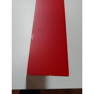 Lámpara de pared Baset Display, rojo mate