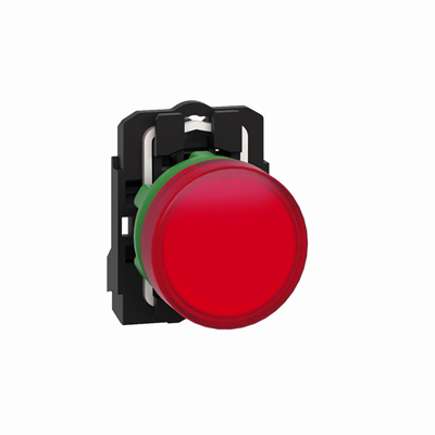 Lámpara de señal de plástico LED roja típica de 110-120 V