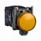 Lámpara de señalización, bombilla naranja, 220-240 V, metálica, típica